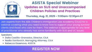 Link to join SIJS ASISTA Special Webinar